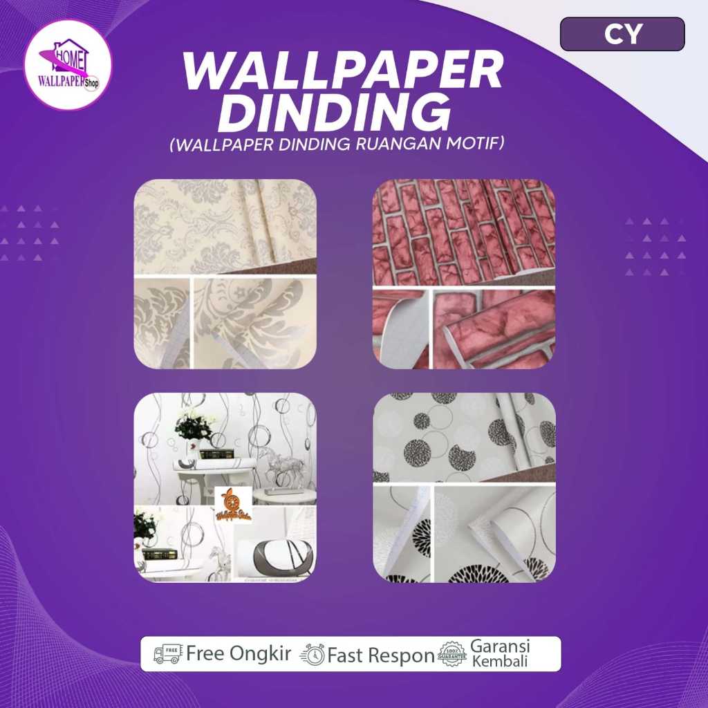 Wallpaper Dinding High Quality Wallsticker CY1047 Sticker Dinding Size 45 cm x 8 m HOME WALLPAPER SH