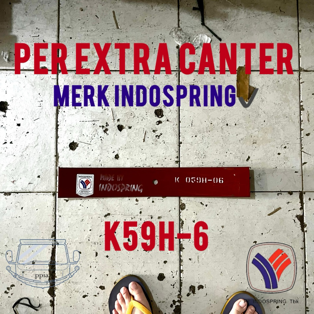 per extra canter nomor 6 k59h no 6 K59H-06 merk Indospring pir daun tambahan ps125 nomer 7 leaf spri
