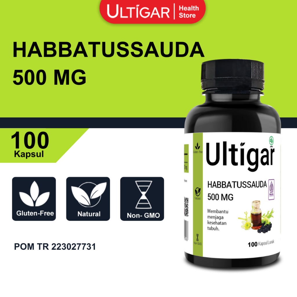 Ultigar Habbatussauda 500 mg ISI 100 KAPSUL LUNAK