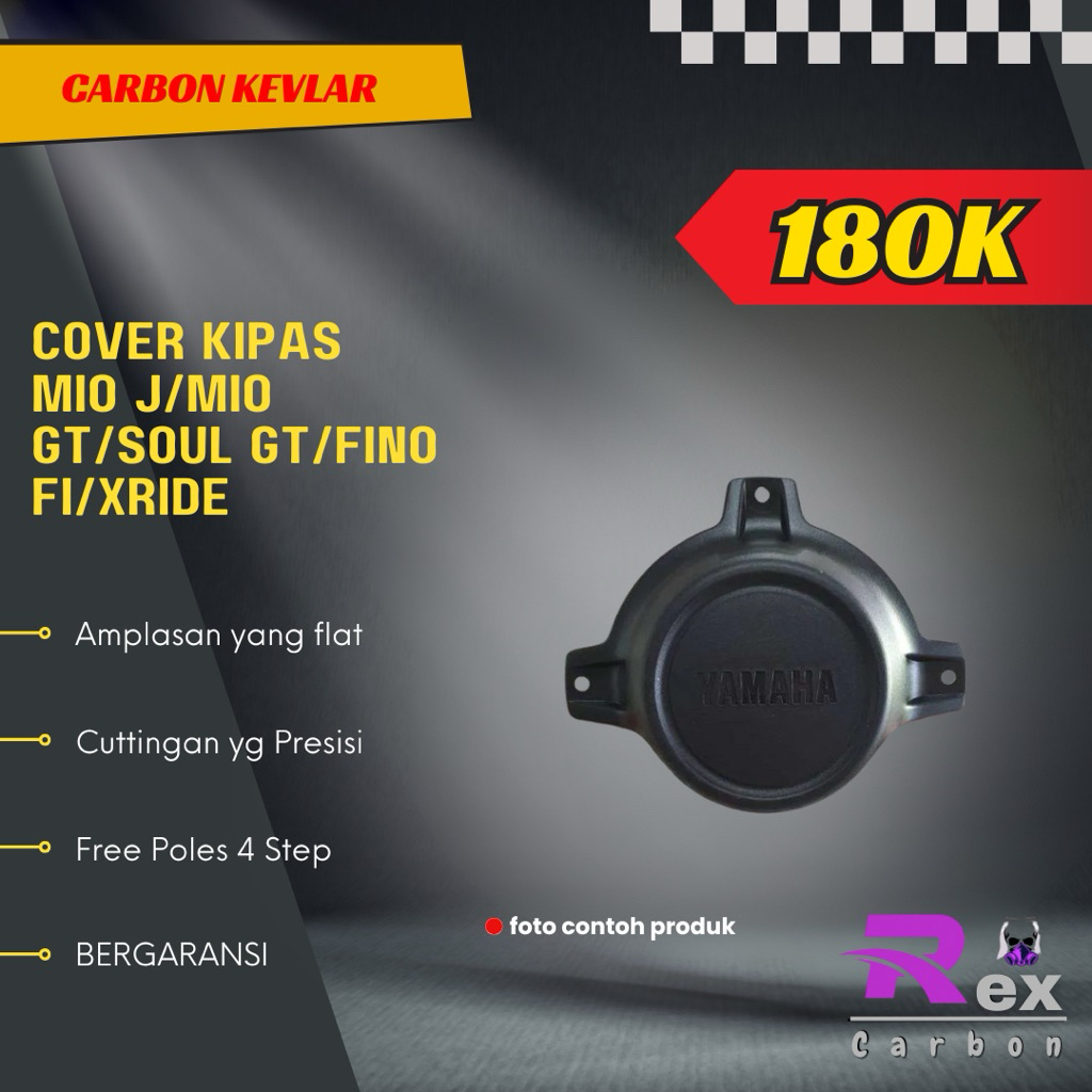Cover Kipas Mio J Mio GT Soul GT Fino FI Xride Carbon Kevlar Karbon Fiber