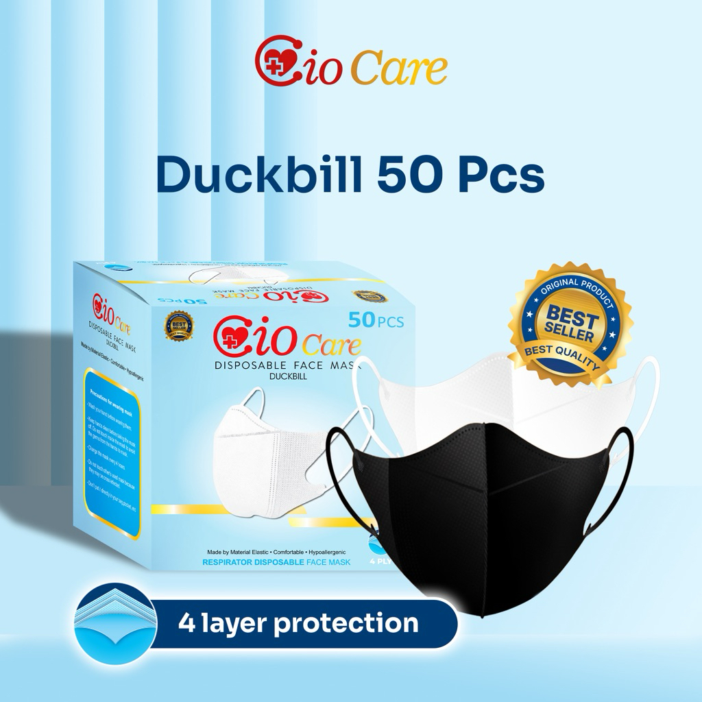 Masker Duckbill 1 box / Masker Duckbill isi 50pcs / Masker Duckbill Warna Warni