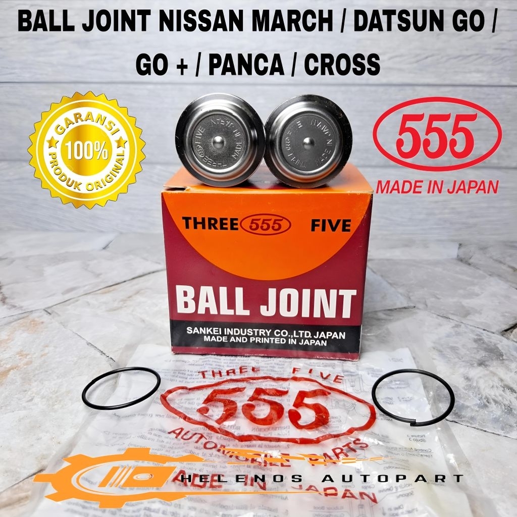 BALL JOINT NISSAN MARCH / DATSUN GO / GO + / PANCA / CROSS ORIGINAL 555 SANKEI JAPAN