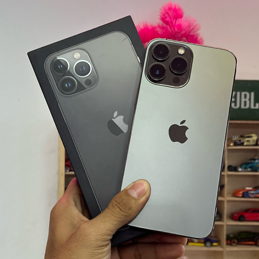 Iphone 13 promax 512gb graphite second Beacukai