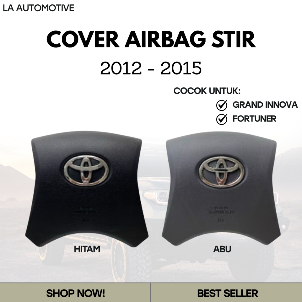 COVER AIRBAG STIR GRAND INNOVA FORTUNER 2012 - 2015