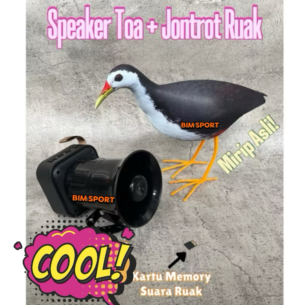Paket patung & Speaker Toa pikat burung ruak ruak