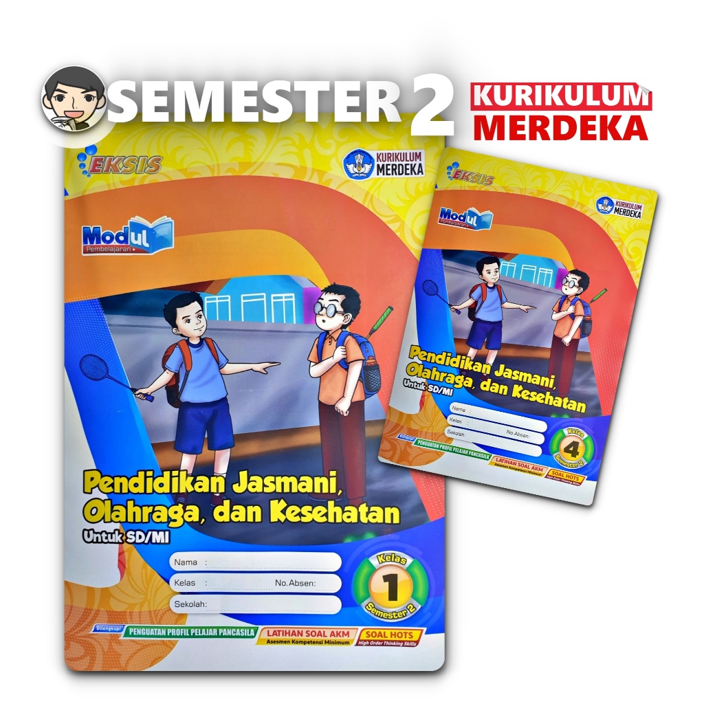 LKS PJOK PENJAS SD KELAS 1 4 SEMESTER 2 KURIKULUM MERDEKA | EKSIS