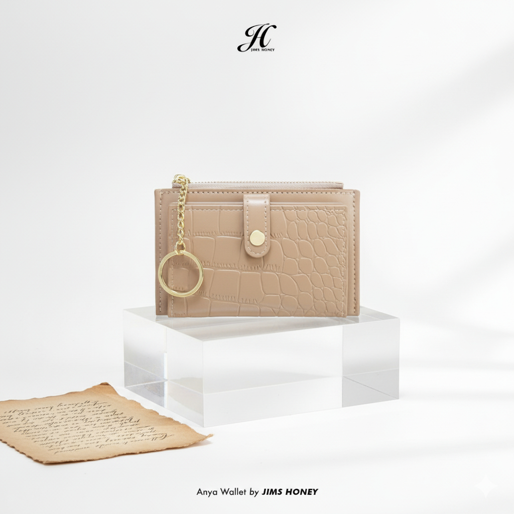 JIMS HONEY Anya Wallet Dompet Lipat Dompet Kartu Lipat Tipis