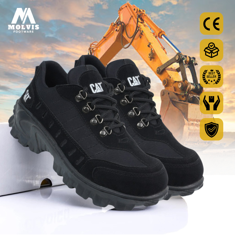 Sepatu Pria Safety Ujung Besi Caterpillar Buldozer | Sepatu Gunung | Sepatu Proyek Tactikal Outdoor