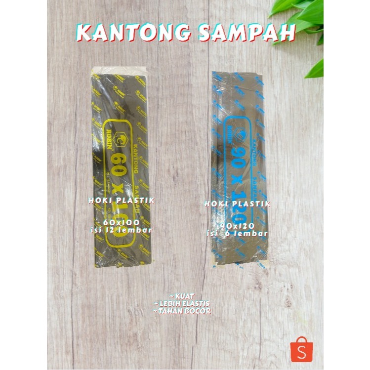 KANTONG Plastik Sampah | Plastik Sampah Hitam | Plastik Sampah Besar | Plastik Sampah Ekonomis | 60x