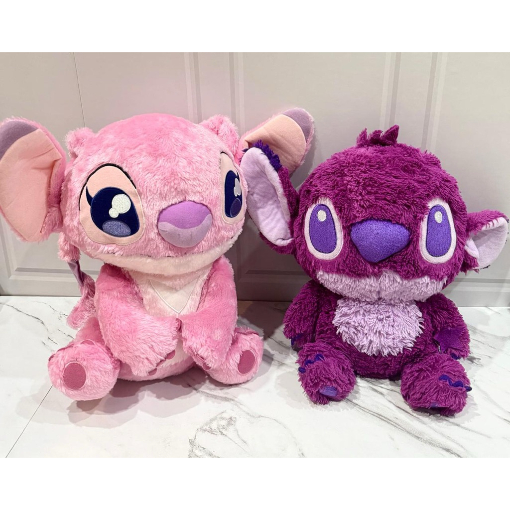 Boneka Plushie Stitch Ungu & Stitch Angel Urury-me (Mata Binar) Series Disney