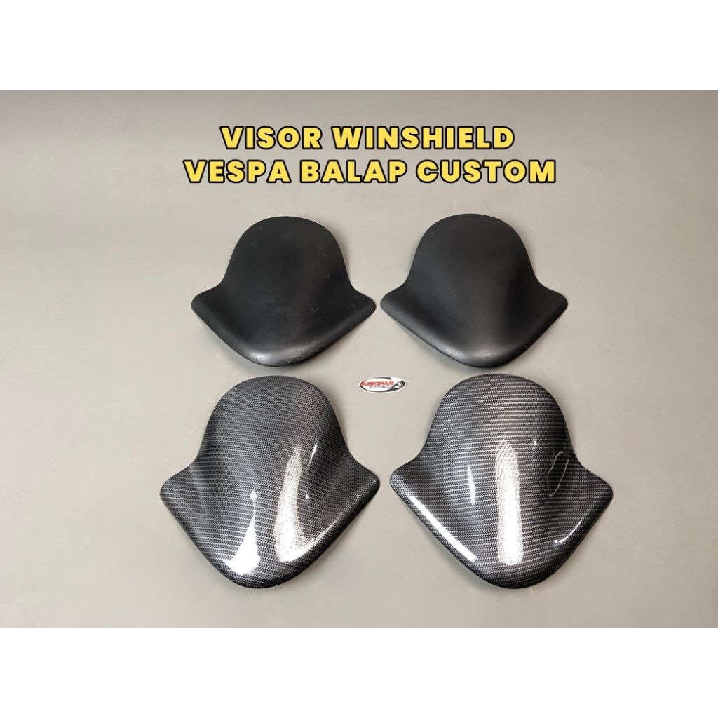 Visor windshield vespa balap racing custom untuk di stang vespa racing balap harus custom ulang send