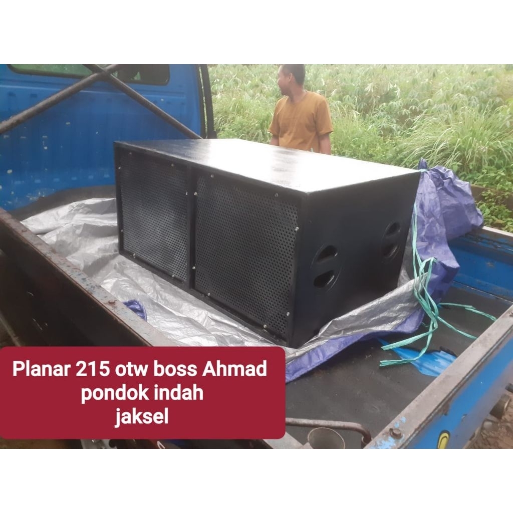 box speaker planar double 15inch full finishing +Ram