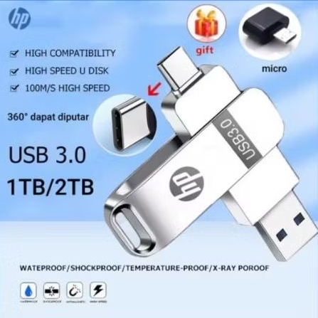 OTG FLASHDISK USB 2in1 - Type C for Android Iphone OTG 1TB 2TB OTG USB Pen Drive | OTG Penyimpan Dat