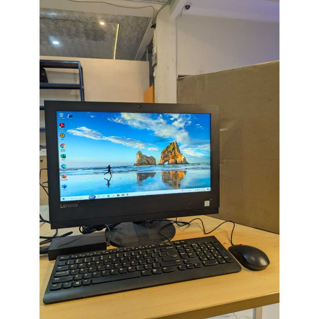 ALL IN ONE PC LENOVO, WEARNES i5, i3 - GEN 6, 5 NEW. 22 INCH LENGKAP TINGGAL PAKAI, MULUS