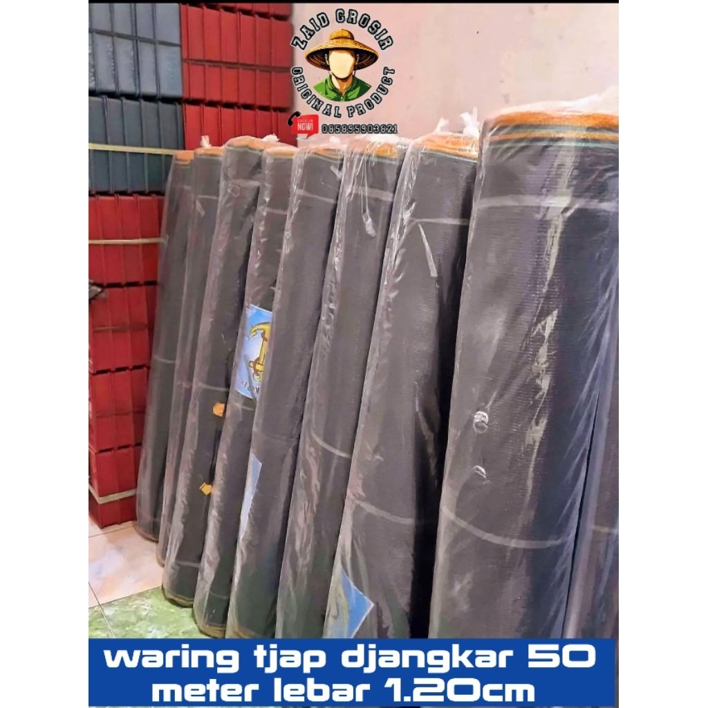 waring pagar TL panjang 50 meter tinggi 1.20cm untuk pagar tanaman jaring ikan bahan hadepe rajut