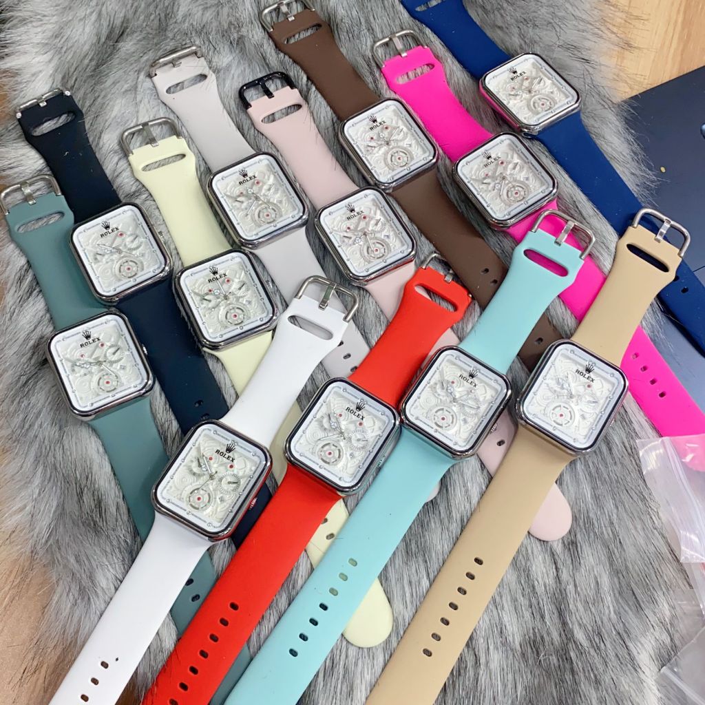 Jam Tangan Wanita Rolex Date Tali Rubber Body Panjang Chrono Variasi Tanggal Aktif Box Exclusive