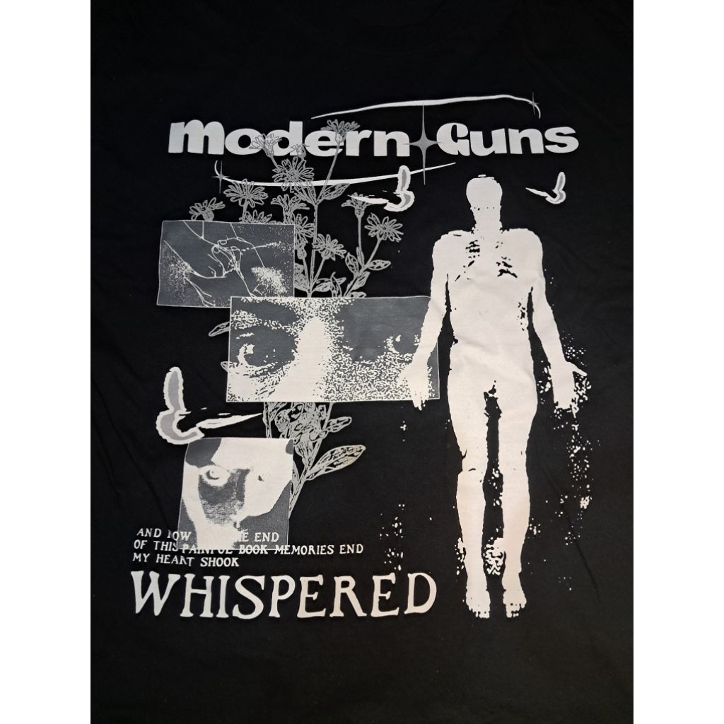 kaos band MODERN GUNS - WHISPERED band tshirt