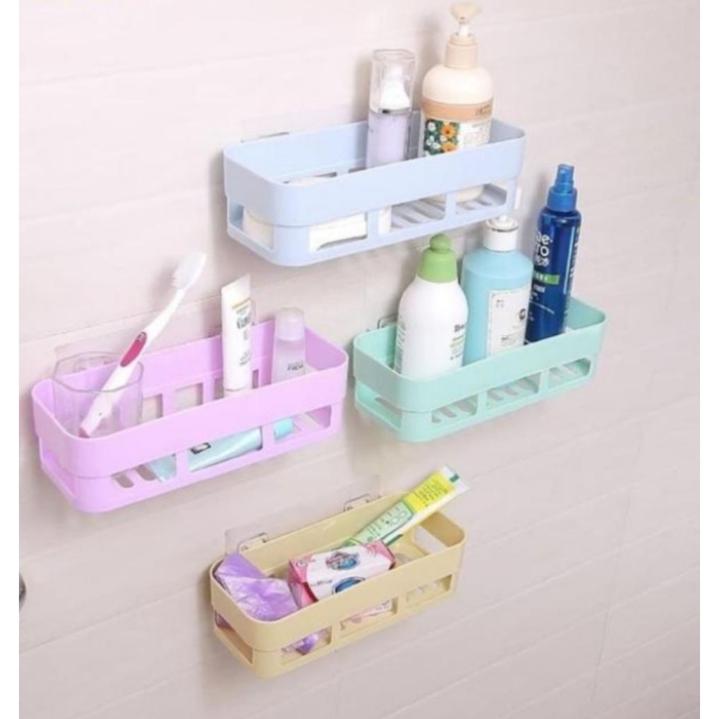 Rak sabun/rak tempel kamar mandi kotak tempat sabun