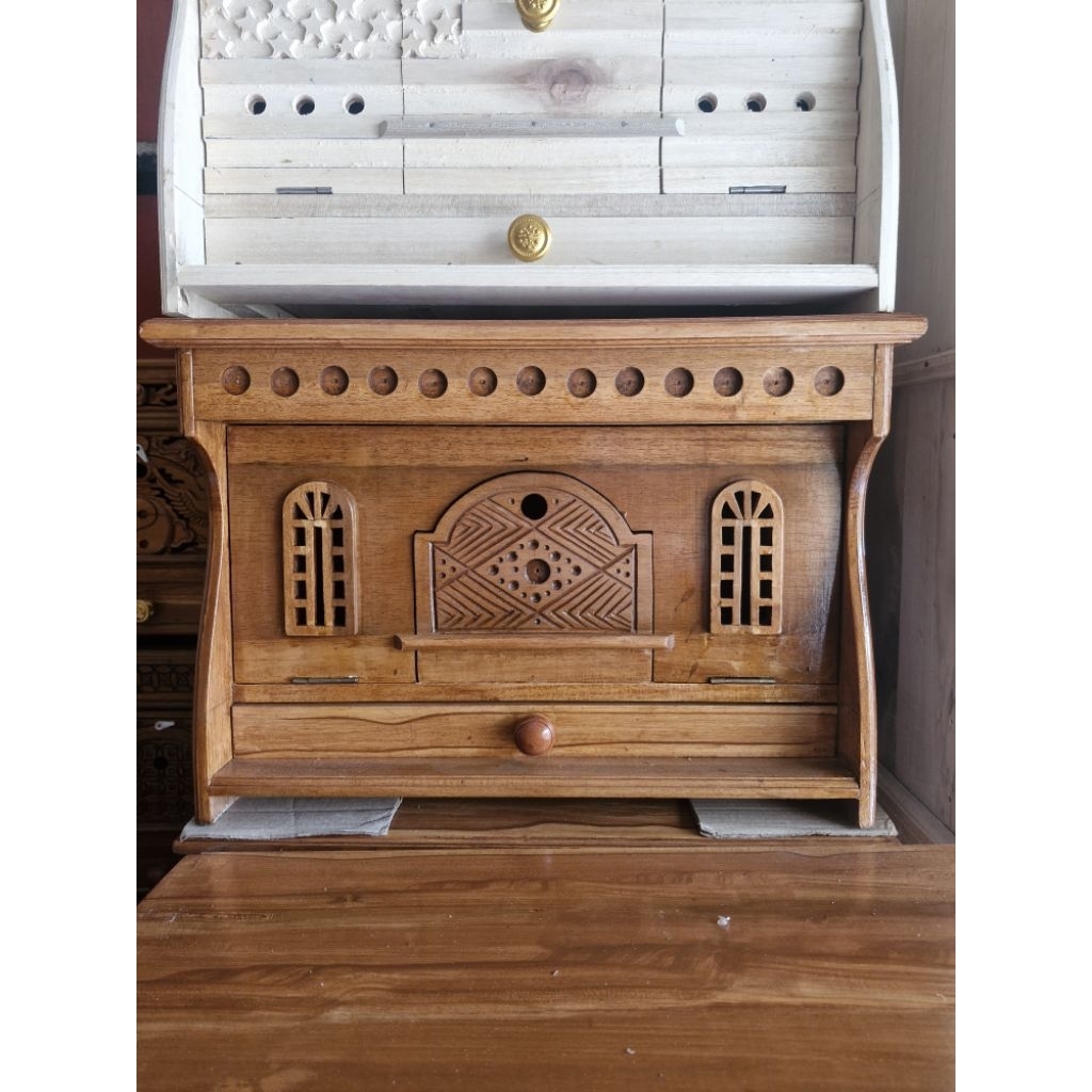 Ready stock gupon kandang merpati ukir bahan kayu tisuk ukuran besar