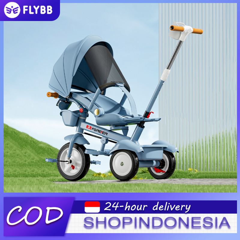 Sepeda roda tiga anak 1 tahun sepeda roda 3 bayi  tricycle  anak sepeda anak roda 3 stroller