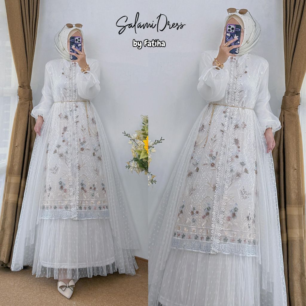 GAMIS NEVA/ MILIA/ SALAMI  BY FATIHA  CANTIK ORIGINAL  BY UWAIS