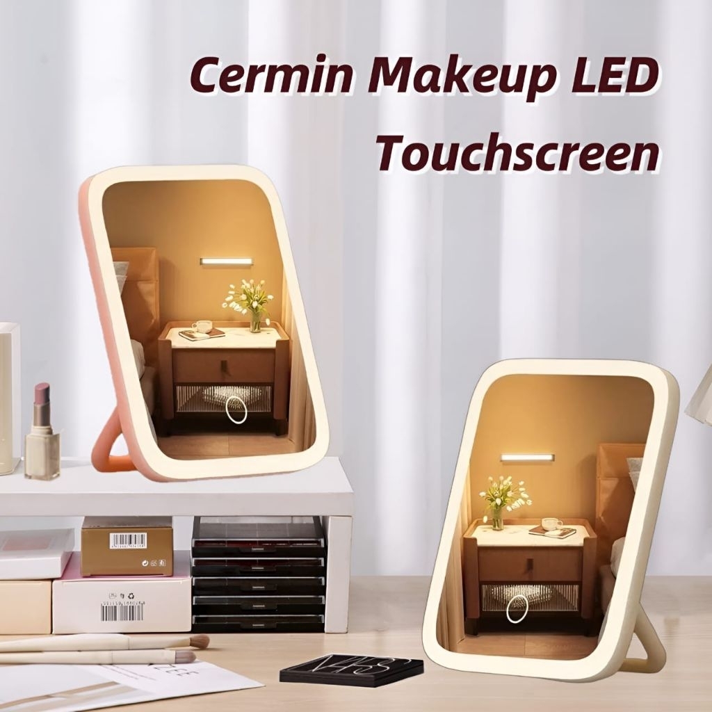 LED Cermin | Cermin Lampu LED | Kaca Makeup Touchscreen •Mrlion•