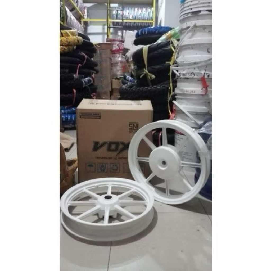 P8 VOX Palang 8 Velg Bintang Beat Vario 110 Scoopy Hitam Putih Gold