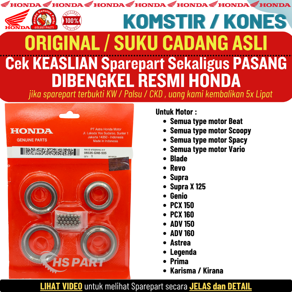 Komstir Comstir Kones Beat Fi POP Esp Street Blade Spacy Fi Scoopy Fi Esp Karburator Genio Vario 110