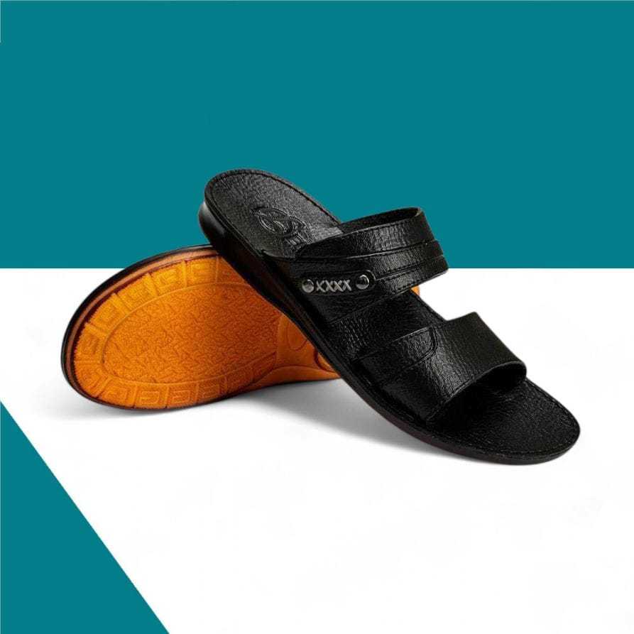 Sandal Kulit Pria Dewasa Terbaru 2025 Sendal Slop Pria Elvredo Original