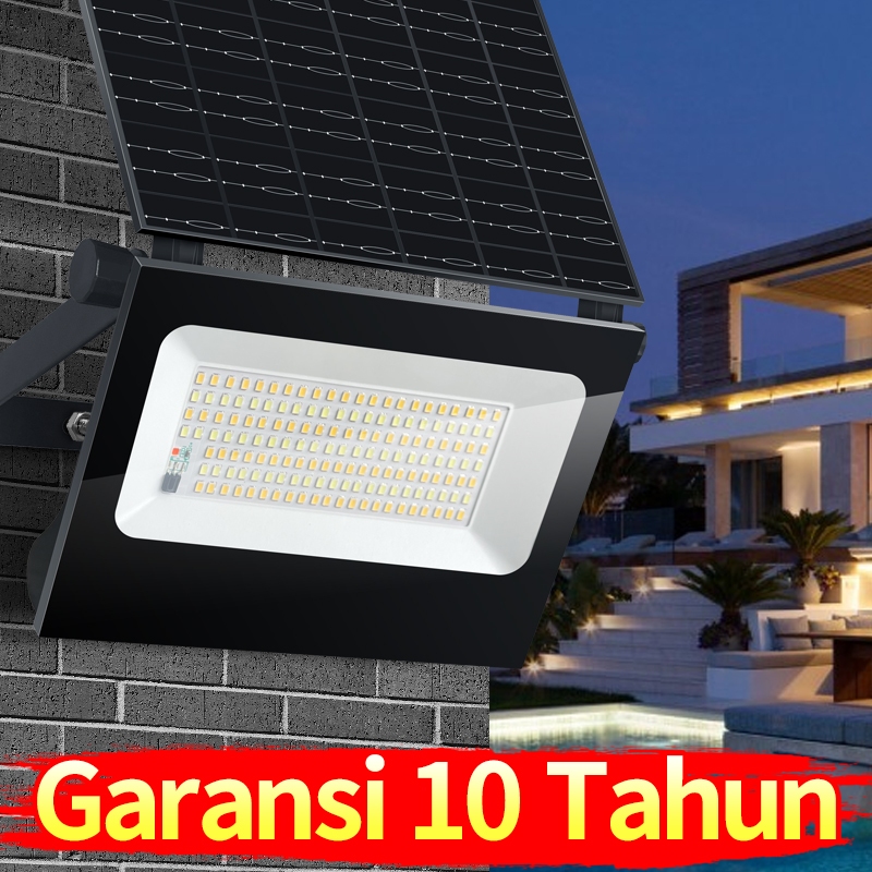 1000W Lampu Dinding & Taman Tenaga Surya Lampu Teras, Jalan, Panel - Nyala Otomatis Saat Gelap, Tanp