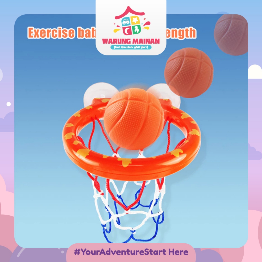 [WARUNGMAINAN] [WM506] Mini Ring Basket Bola Hoop Basketball Keranjang Sucker Dinding Tempel Mainan 
