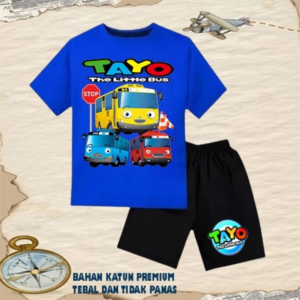 Setelan baju anak laki laki perempuan baju kaos setelan anak laki laki perempuan umur 6 bulan - 10 t