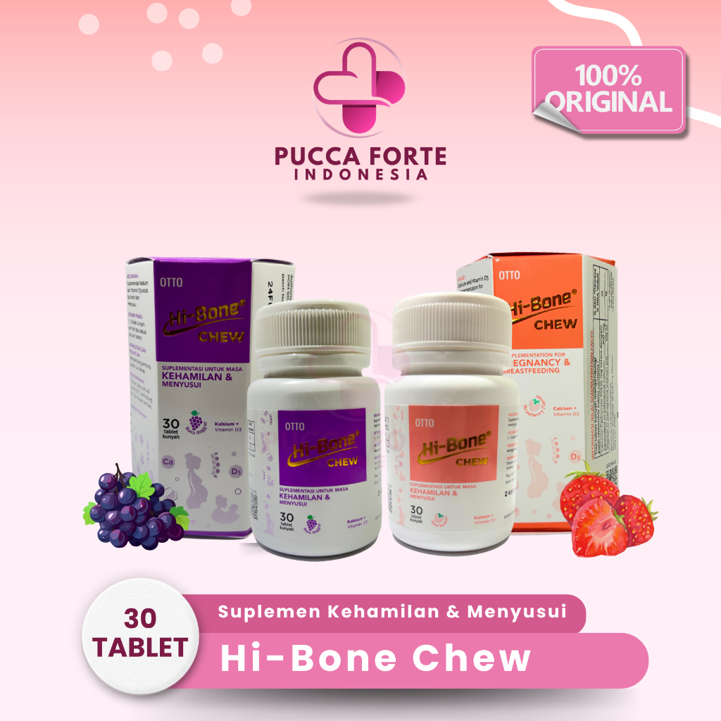 Hi-Bone Chew - Suplemen Kehamilan & Menyusui Kesehatan Tulang masa Kehamilan