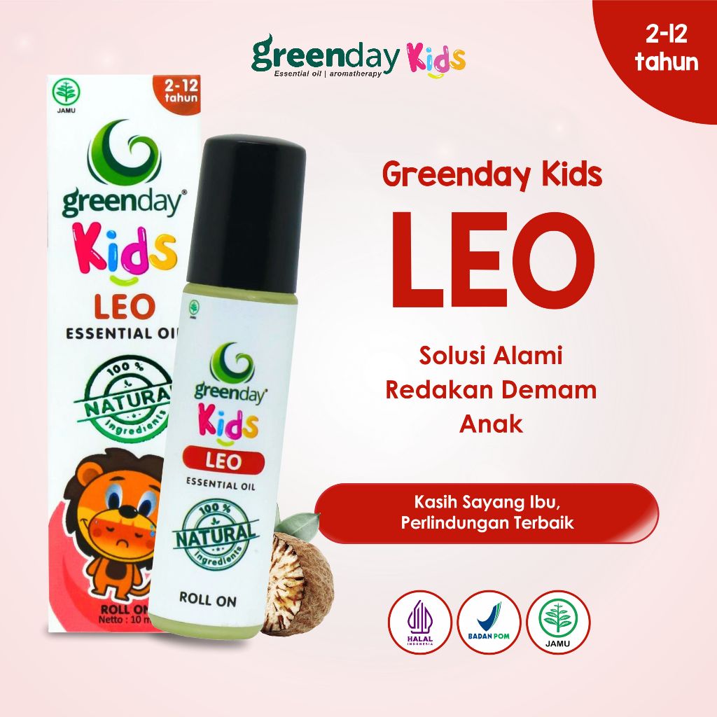 Greenday Kids LEO – Essential Oil Anak untuk Daya Tahan Tubuh & Redakan Demam