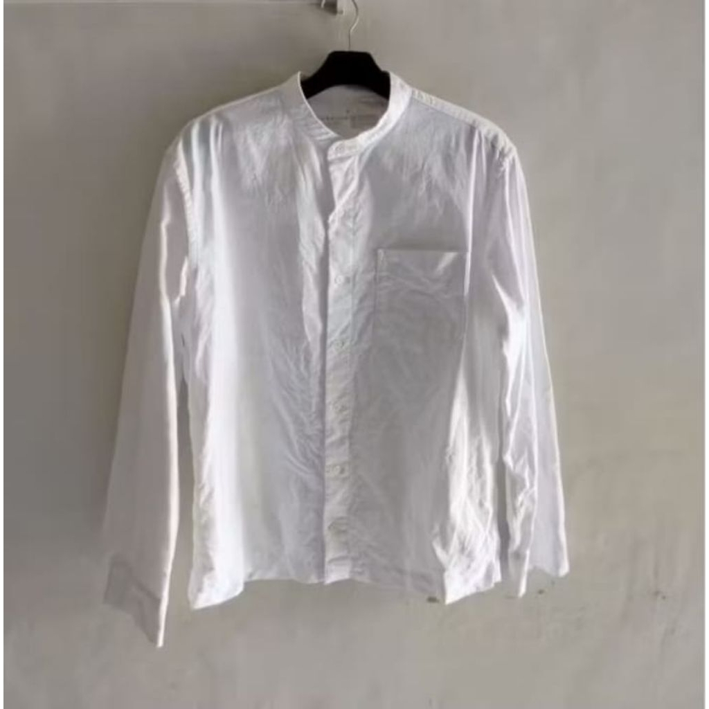 Kemeja pria SANGHAI putih lengan panjang MUJI