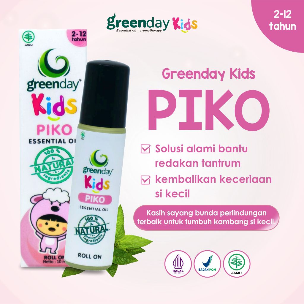 Greenday Kids PIKO – Essential Oil Anak untuk Tenangkan Tantrum & Kembalikan Keceriaan
