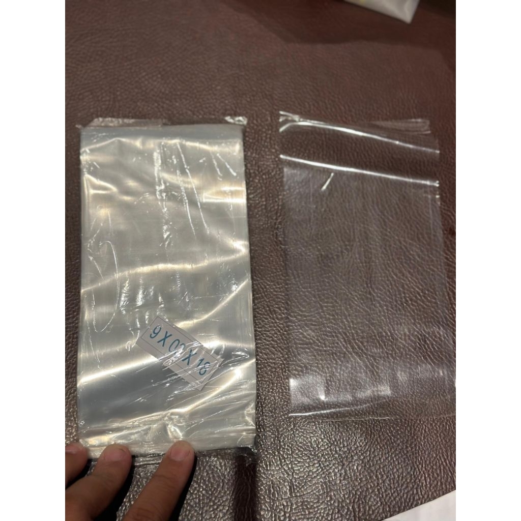 plastik bening PP 9x18 tebal 03 100 lembar