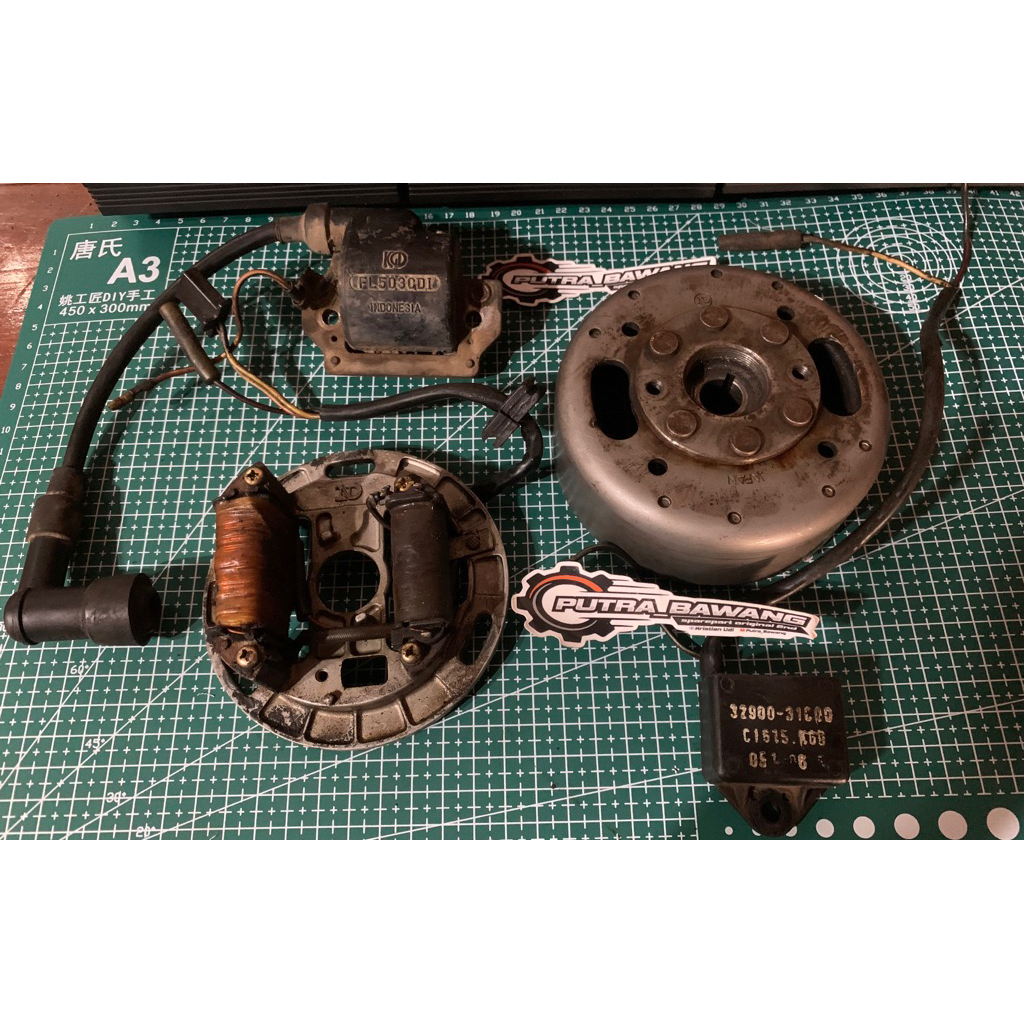 Pengapian Spul Spol Magnet Mahnit Suzuki Rc80 RC100 Ternado Crystal Pnp RGR TS125 Satria 2T