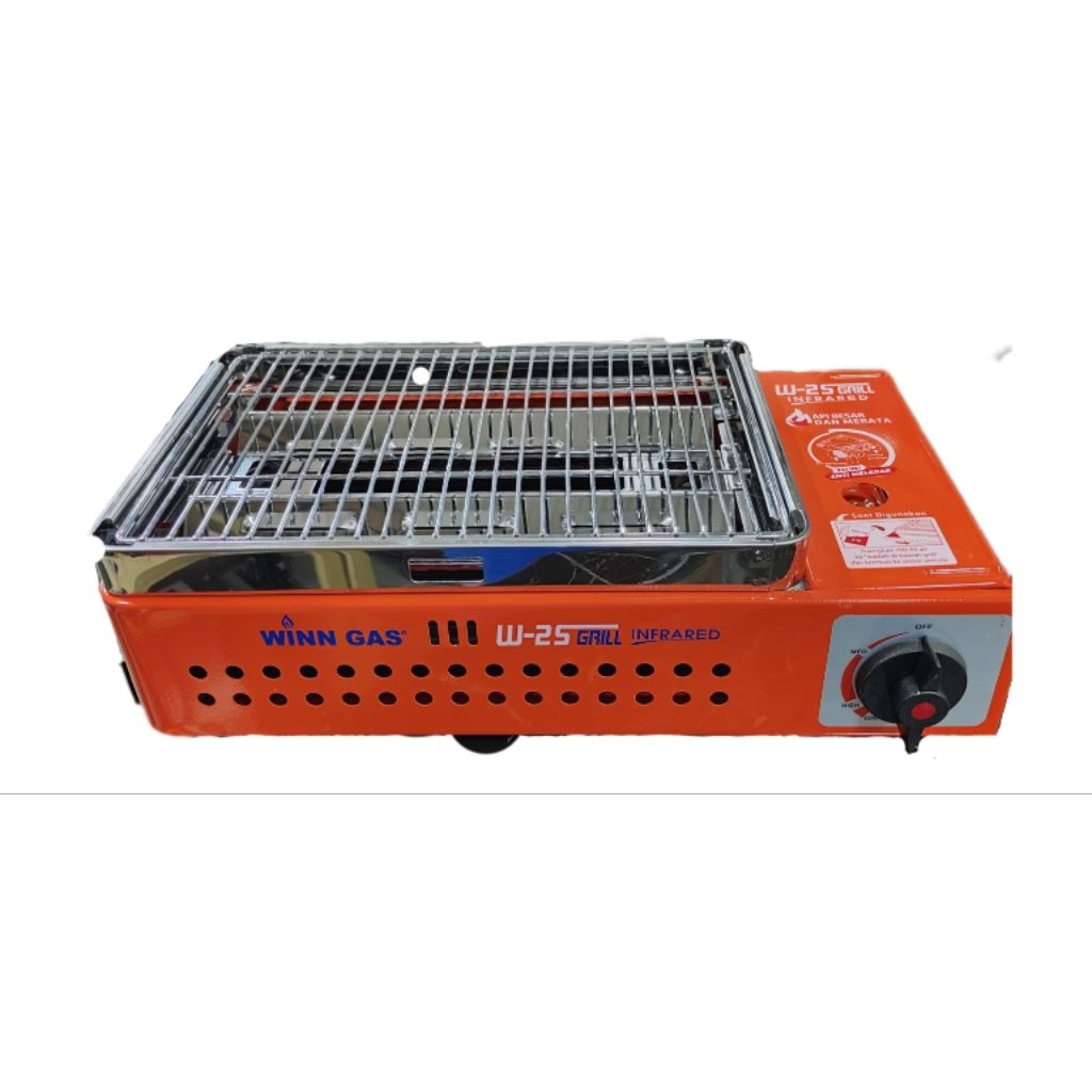 Kompor Grill Portable dengan gas / Alat Grill Portable / Kompor Grill / Kompor BBQ / Winn gas W-25 g