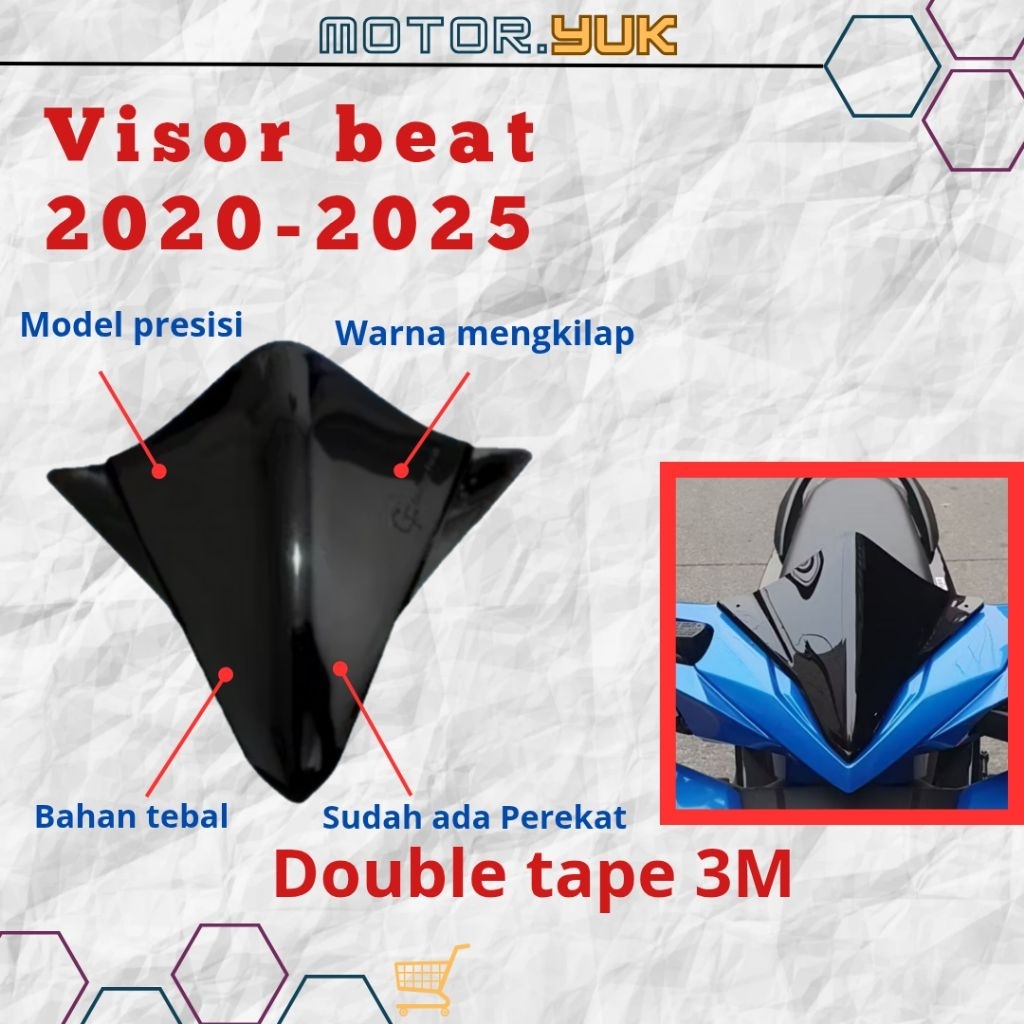 Visor beat deluxe windshield beat deluxe 2020 - 2025