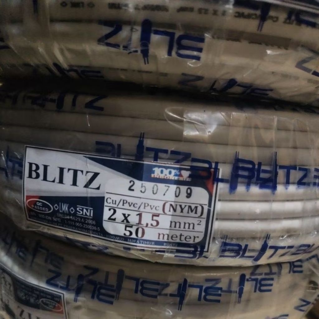 kabel 2x1,5 nym blitz 50m