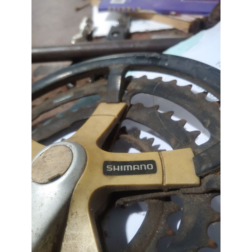 Crank Vintage Crank Jadul Crank MTB Jadul cocok untuk federal sepeda kalcer commuter bike