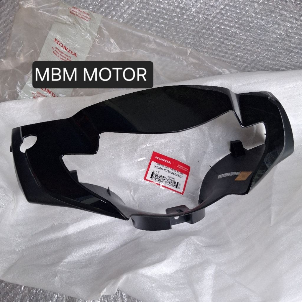 COVER BATOK TOTOK LAMPU REFLEKTOR DEPAN HONDA SUPRA X125 X 125 HITAM ORI AHM