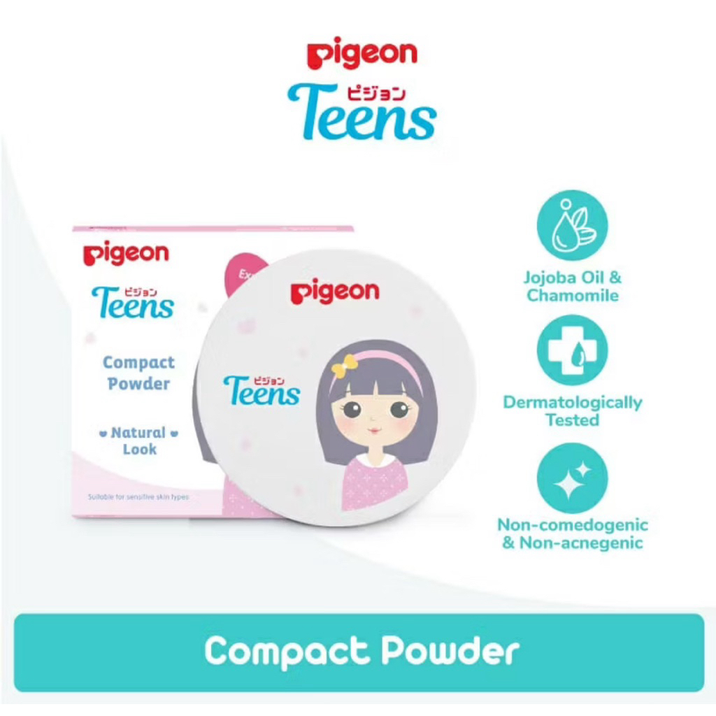 BEDAK TWO WAY CAKE COMPACT POWDER+UV PIGEON TEENS PINK