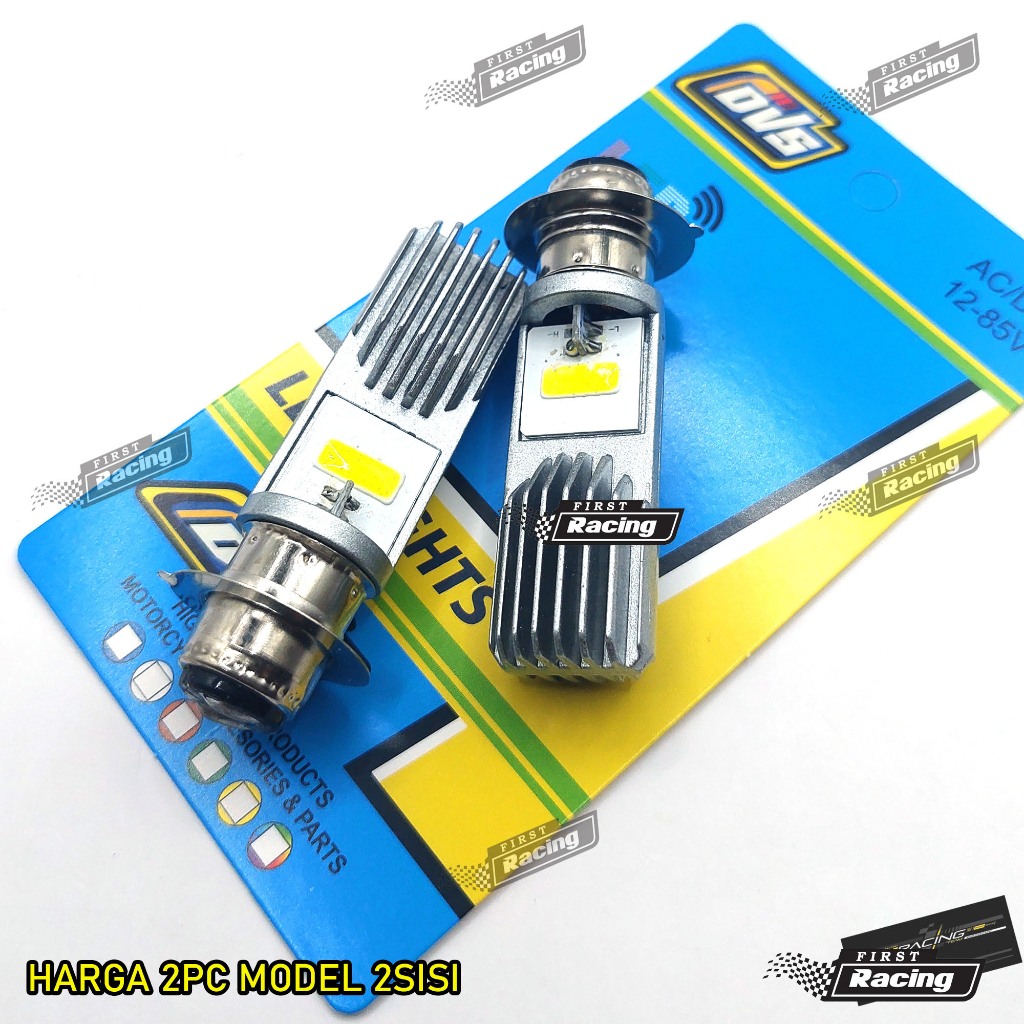 2pc ampu led 2 sisi lampu bohlam depan 2 pcs nyala putih pnp jupiter z1 vario old supra x125 mata LE