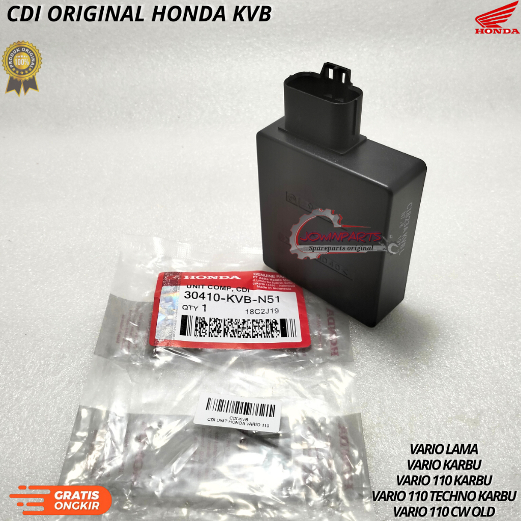 CDI unit original  honda VARIO LAMA,VARIO KARBU,VARIO 110 KARBU,KVB berkualitas original asli ori