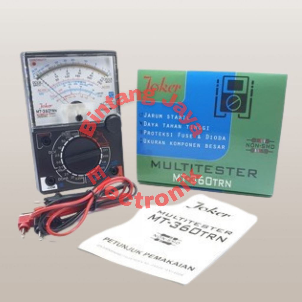 MULTITESTER MULTIMETER ANALOG MT-360 TRN MULTI TESTER AVOMETER JOKER