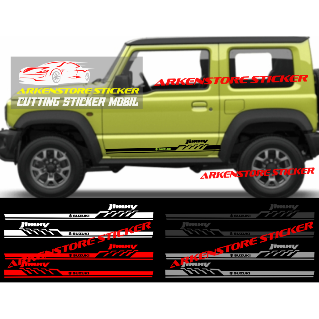 Promo sticker mobil jimny cutting sticker stiker mobil suzuki jimny stiker jimny