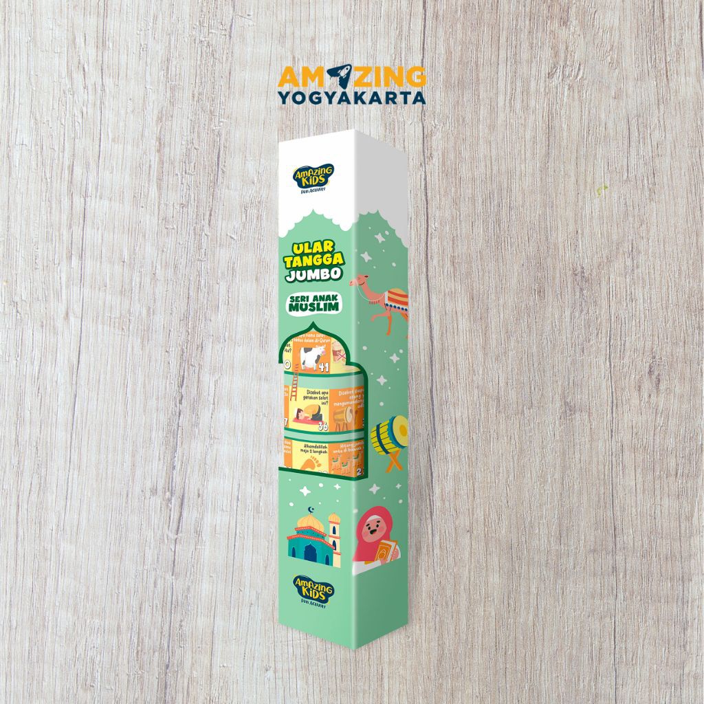 Ular Tangga Jumbo Seri Anak Muslim ( Mainan Edukasi Anak)