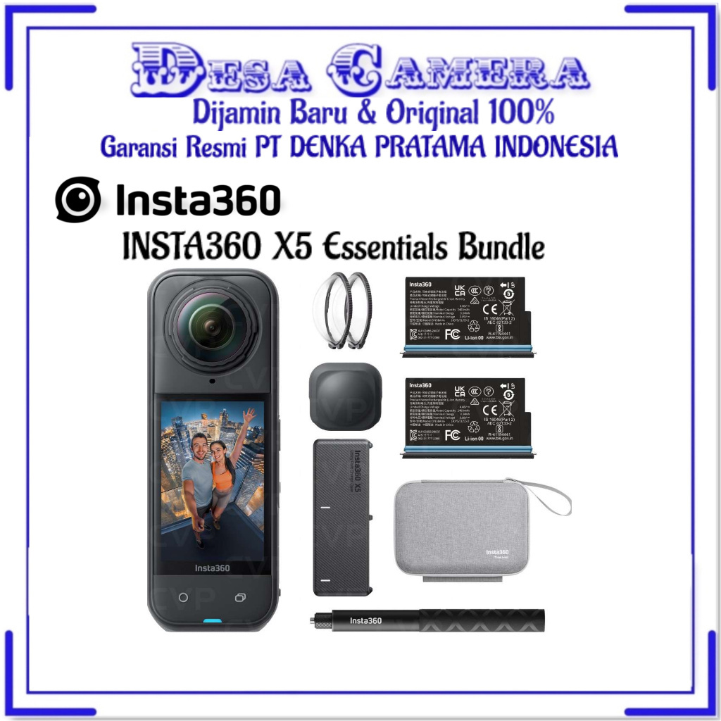 Insta360 X5 360 Action Camera / Insta 360 One X5 Motorcycle / Insta360 X5 Essential Bundle Original